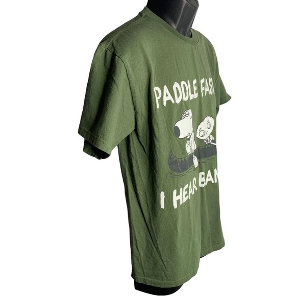 Family Guy Crewneck Short Sleeve T Shirt S Green Graphic 2010 Fox Stewie Brian - Picture 6 of 6